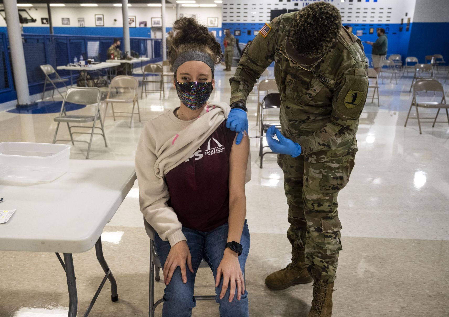 Teachers and staff vaccinated at Vashon High School